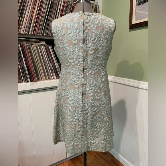 Vintage Tinsel Shift Dress - Picture 2 of 6